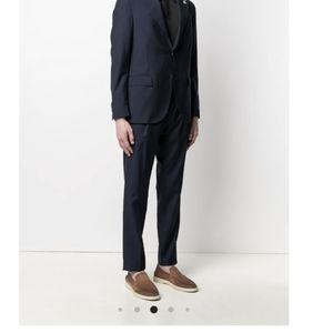 Lardini Mens Navy single breasted suit